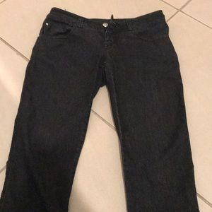 Black low rise jeans